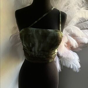 Green Strappy Tank Top